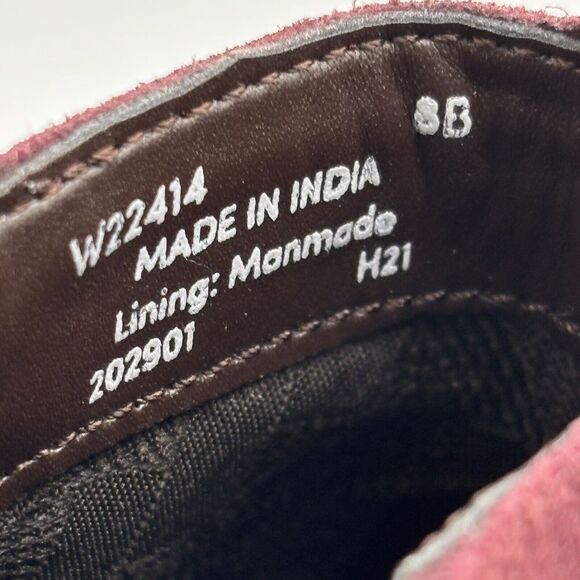 Cole Haan Addie Block Heel Bootie, Dark Garnet Maroon, Size 8B New - Picture 8 of 9